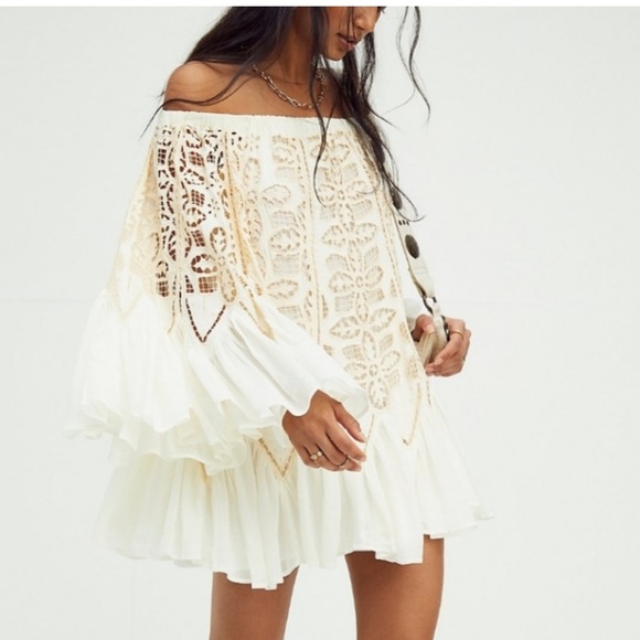 Free People Daisy Cutwork mini dress - Picture 6 of 6